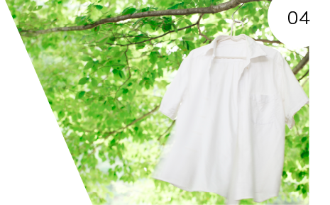 そよぐシャツの写真